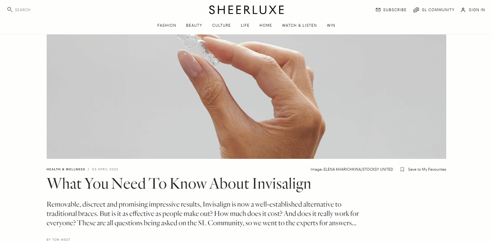 SheerLuxe's original blog post 